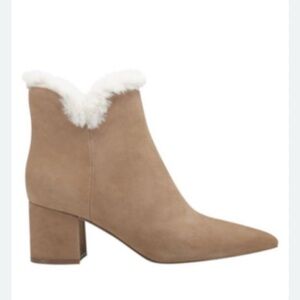 Marc Fisher Jacinte Suede and Faux Fur Boots